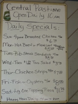 Good food and selection on "The Daily Specials"