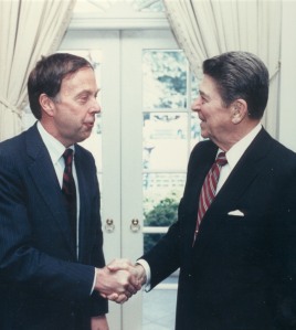 At the White House with President Reagan