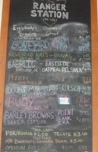 A small but diverse group of micro-brews on tap
