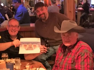 Jerry Calahan, Steve Oltman and Patrick Whitmore with Thebeerchaser logo